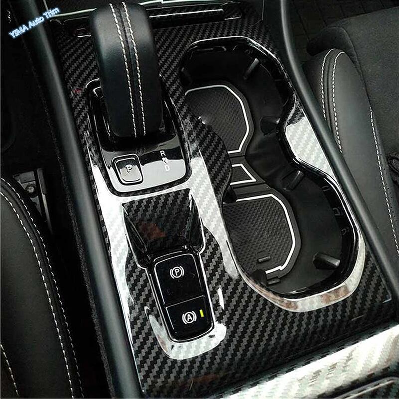 LHD ABS Carbon Fiber Gear Shift Panel Control Center Console Stall Sequ Cover Trim For VOLVO XC40 - 2025 Accessories