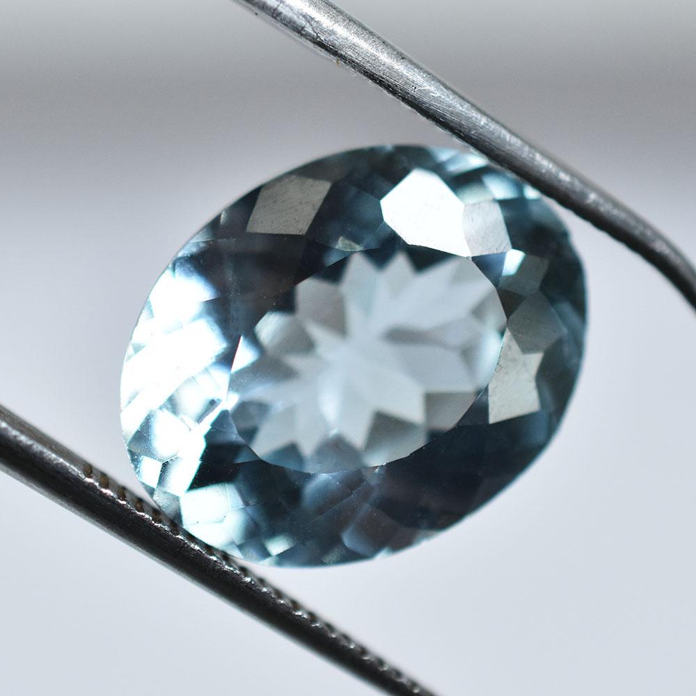 Natural Blue Aquamarine Gemstone 8.15 Ct Authentic Gift Ready Certified Gemstone