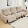 1/2/3 Seater Recliner Sofa Cover Solid Color Cushion Cover Sofa Cover Lazy Chair Jacquard Waterproof Leaf Shapeed Sofa Covers