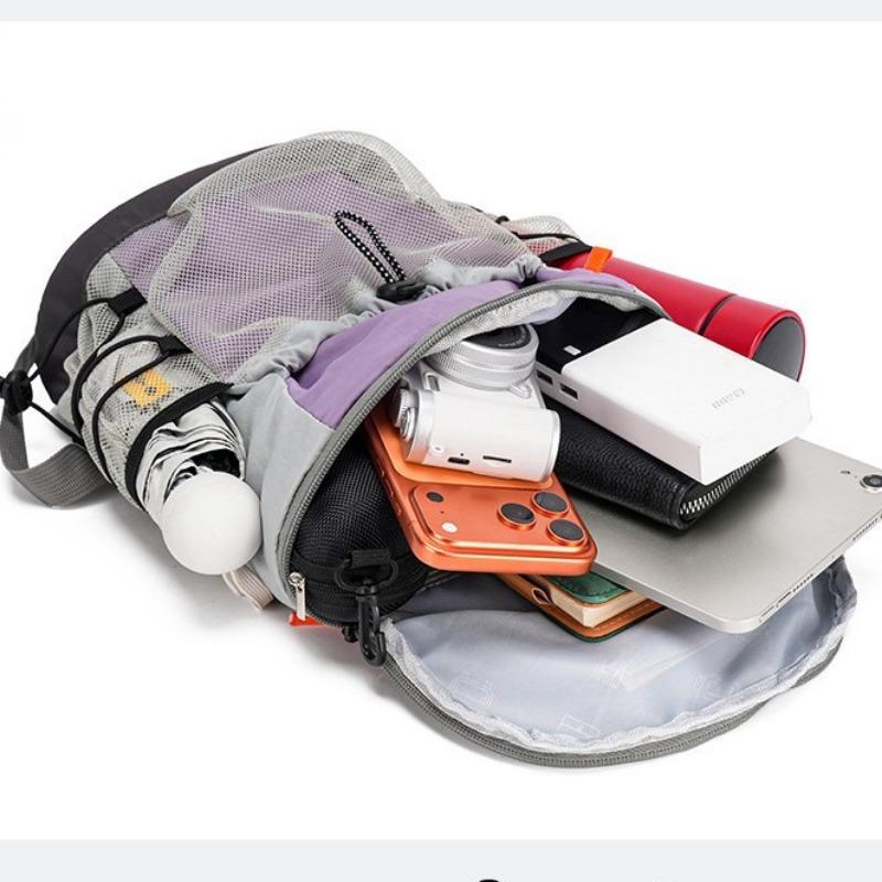 2026 Casual Nylon Backpack Outdoor Mountaineering Bag Lightweight Waterproof Hiking Camping Rucksack Fashion Versatile Daypack