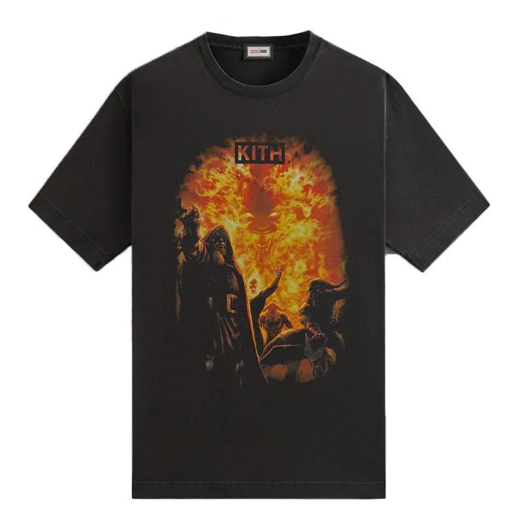 Kith X Marvel Villains Vintage Tee Black Unisex Tops KHM032511-001