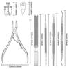 Ingrown Toenails Set, 7pcs Stainless Steel Manicure & Pedicure Set, Professional Ingrown Nail Clippers Kit