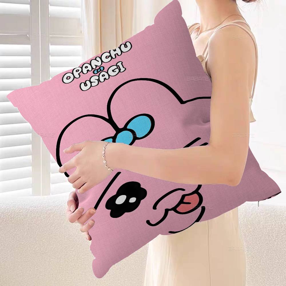 Popular Character O-Opanchu U-Usagi Pillow Gift Home Office Decoration Bedroom Sofa Car Cushion Cover case 45x45