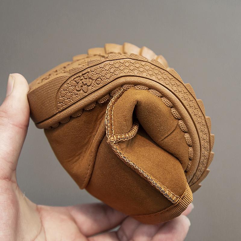 Children Snow Boots Leisure Thick Fur Platform Winter Kids Short Boot Four Colors Slip-on Unisex Concise Style Boys Girls Shoes