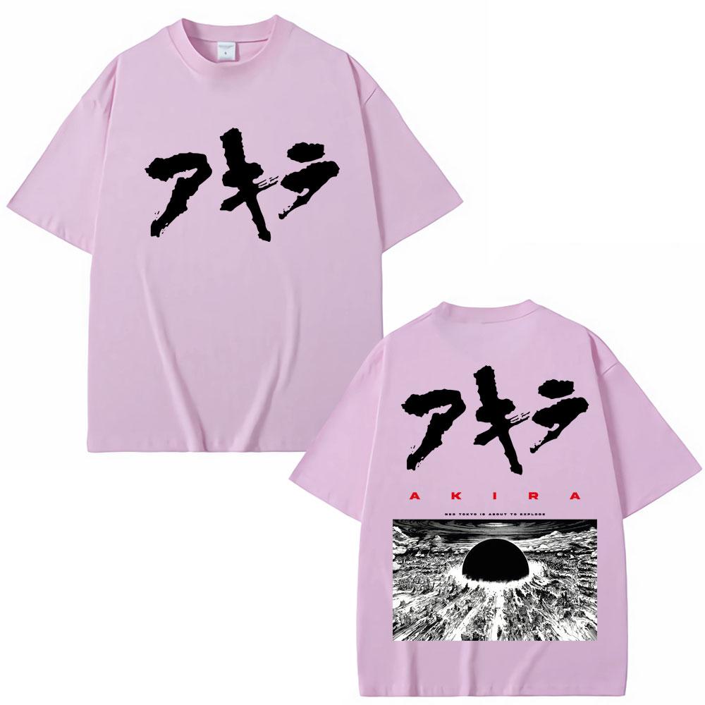 Japanese Anime Akira Tshirt Science Fiction 90s Movie Shotaro Kaneda Harajuku Tshirts Unisex Women Oversized Casual Cotton T Shirt