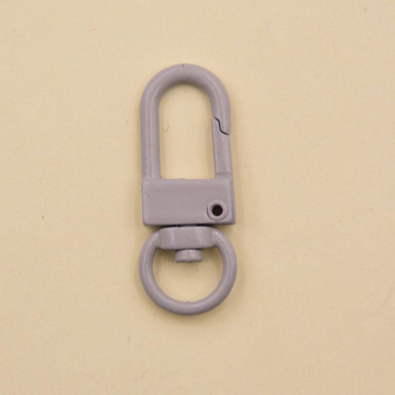 Korean Style Colorful 8-Shaped Metal Dog Snap Buckle Keychain DIY Jewelry Accessory