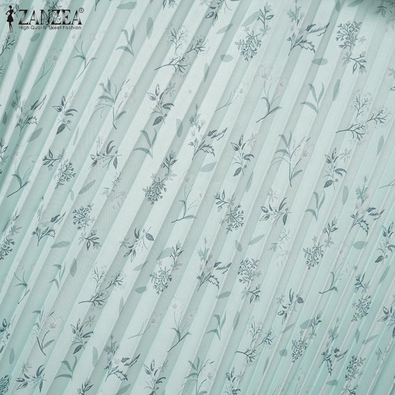 ZANZEA Women Short Sleeve Blouse and Tank Dress Summer Two Piece Suit Sets