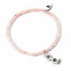 Harry Potter Semi Precious Stone Bracelet with Sterling Silver Luna Glasses Charm