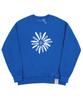 GRAVER [Unisex] Big Daisy Drawing Smile Sweatshirt_Cobalt Blue