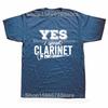 Clarinet Oboe Player Clarinetist Oboist Evolution Print T-Shirt Summer Casual Top Tee Printed T Shirt Fashion