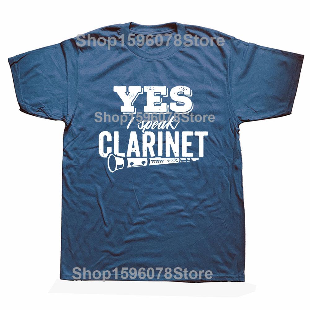 Clarinet Oboe Player Clarinetist Oboist Evolution Print T-Shirt Summer Casual Top Tee Printed T Shirt Fashion