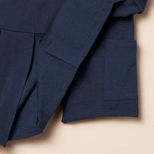Amazon Essentials 2-Piece Pleated Skirt with Inner Pants, Girls' Navy, Sizes 130-135