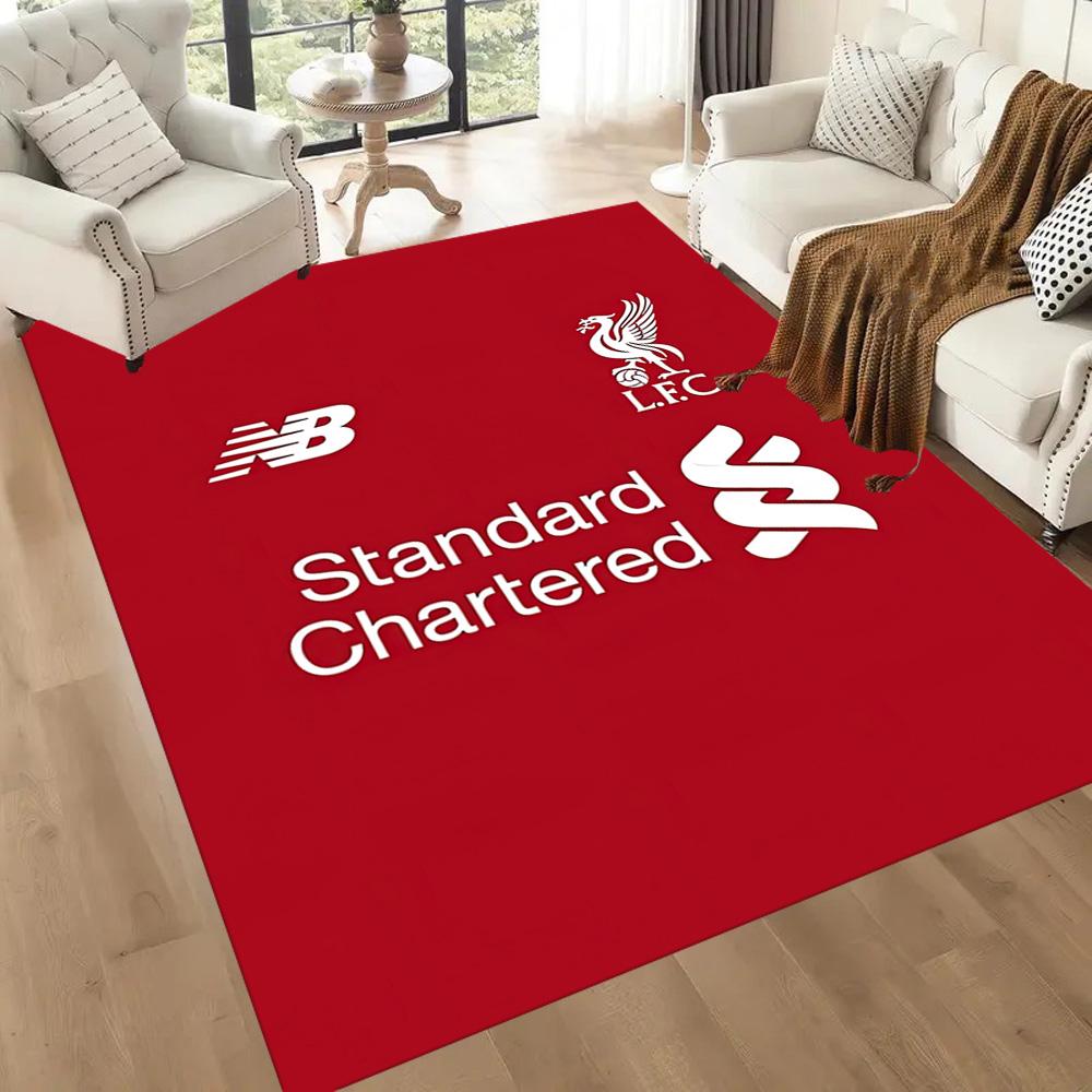 Liverpool Football Club Area Rug Suitable For Game Room Kitchen Entryway Outdoor Antislip Carpet Office Home Decor Wedding Party Gift
