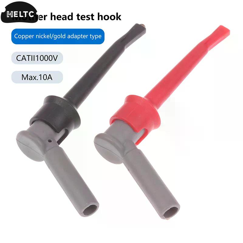 

1/2Pcs Test Hook Clips With Inner Spring With 4MM Socket Hole Copper Mini Grabber For Multimeter Test Lead DIY Tools Accessories Red