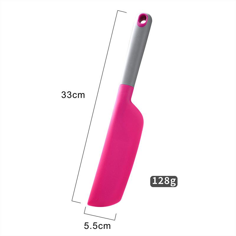 1PC Multi-Purpose Silicone Spatula Heat Resistant Baking Scraper All-in-One Food Grade Spatula Cream Scraper Cake Baking Tool