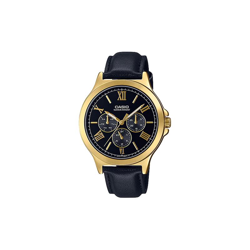 

Casio STANDARD Series Classic Simple Exquisite Fashion Black Men s Watch Quartz Movement Leather Strap Japanese and Korean Watch Men s MTP-V300GL-1A чорний