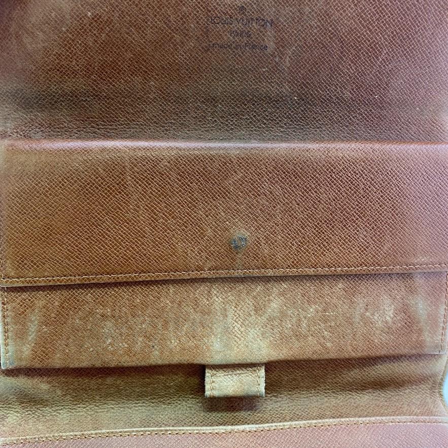 Louis Vuitton M61215 Monogram Monogram Porte Tresor International Tri-fold Wallet Brown Monogram Used