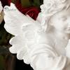 Gebetsengel Figur Zügel Schutzengel Statue Weiß Geflügelte Fee Mädchen Skulptur Home-Office Bücherregal Desktop Dekoration Ornament