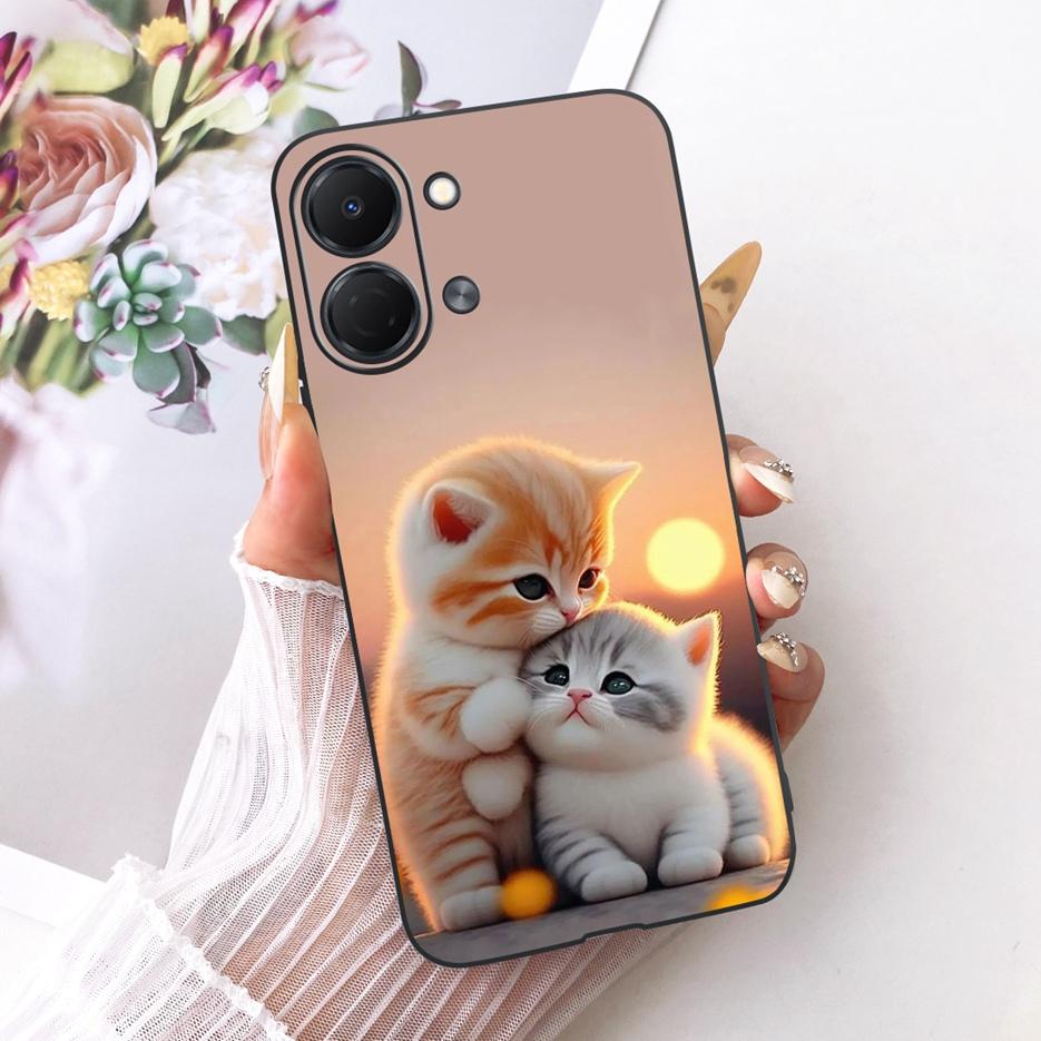 For Tecno Spark GO 3 5G Case KN3 Colorful Flowers Luxury Painted Cover Soft TPU Phone Case For Tecno Spark GO 3 SparkGo 3 Fundas