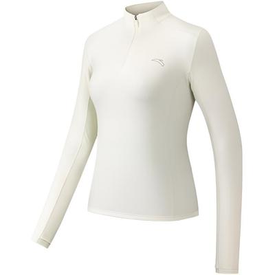 Simple Comfortable Slim Fit Stand Collar Breathable Long Sleeve T-Shirt Women Tops 962545402-2
