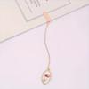 Zinc Zinc Alloy Pendant Bookmark Pendant Literary Crystal Book Clip Flower Bookmark  Book Lovers
