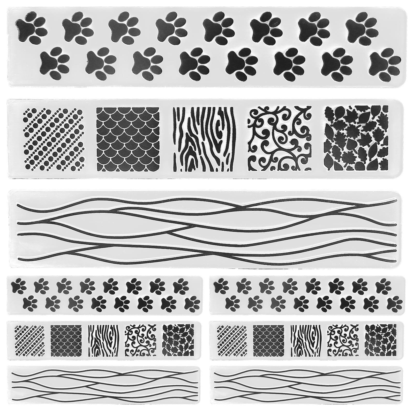 

9Pcs Plastic Embossing Folders Embossed Template DIY Card Making Scrapbooking Paper Craft Tools