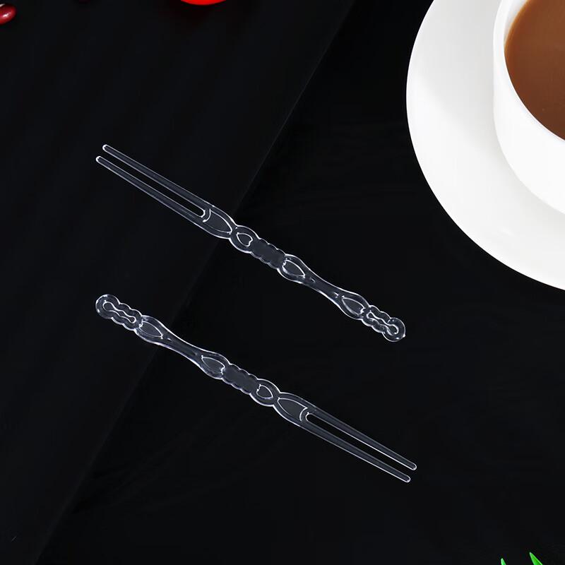 Disposable Transparent Plastic Fruit Forks