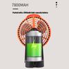 2 In 1 Camping Fan with LED Light Multifunctional Tent Ceiling Fan Rechargeable Tripod Fan Support
