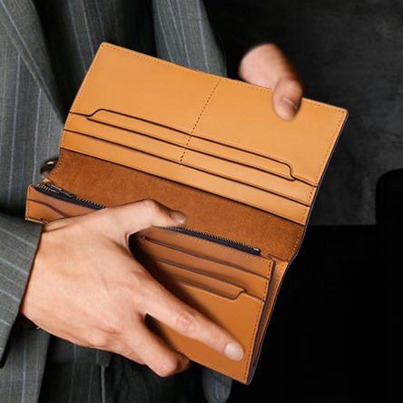 

Гуанчжоуский кошелек из натуральной коровьей кожи, мягкий кошелек для нескольких карт, длинный стиль, OEM-кошелек для мелочи Size: Can be customized on demand