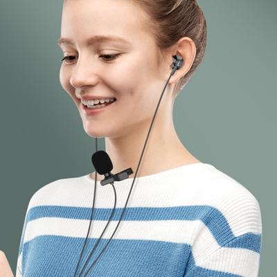 Kabelová sluchátka s mikrofonem Duální 3,5 mm zástrčka do uší s potlačením šumu ovládání linky Nahrávání živého vysílání Herní sluchátka do uší