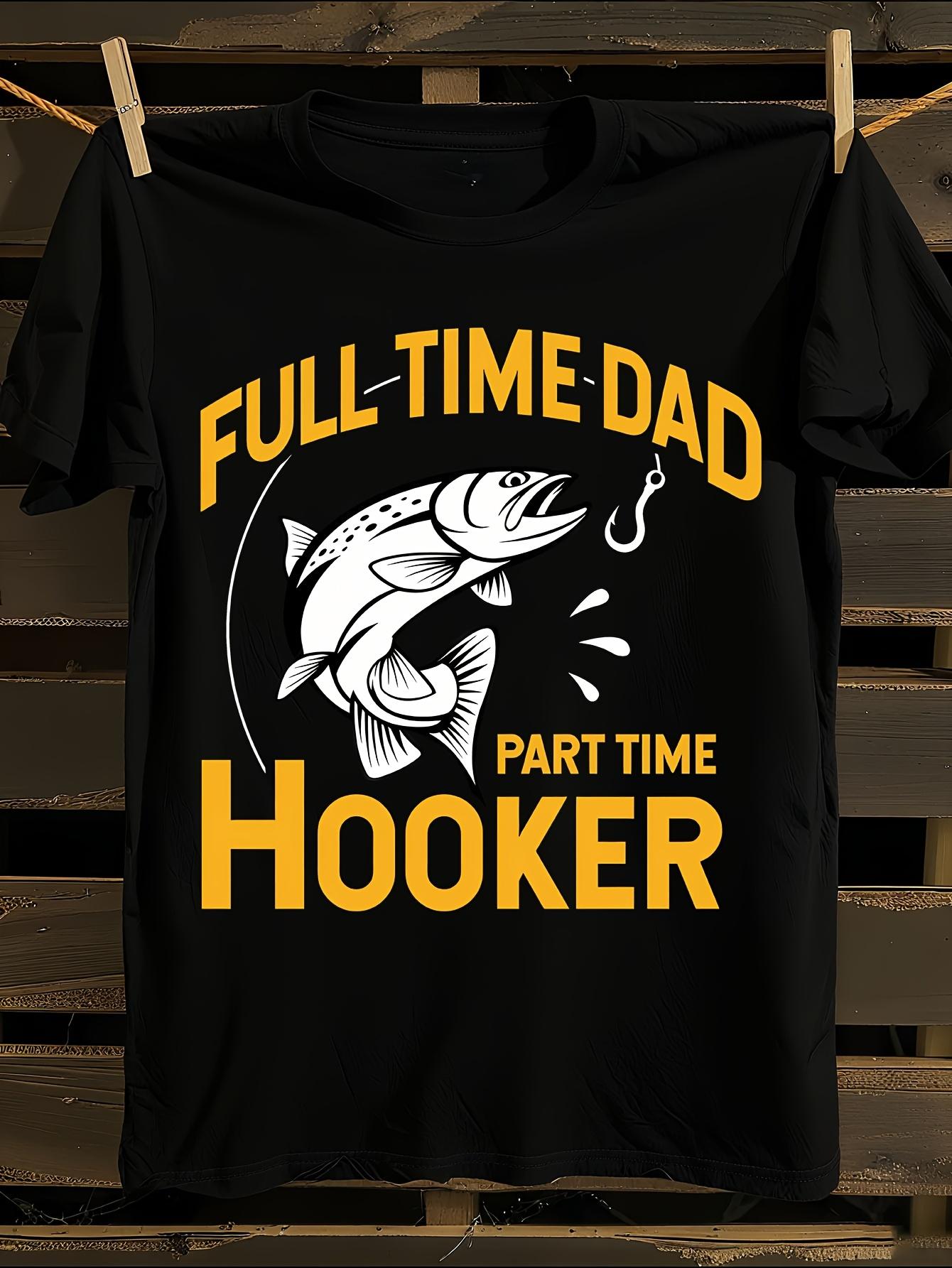 Funny Fishing Graphic Tshirt M