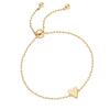 Fashionable Hollow Heart Charm Bracelet Stainless Steel Adjustable Chain Accessory Fashion Jewelry Gift for Her