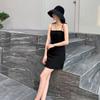 WTEMPO Brand Trendy Fashion Halter Dresses Women Summer Women's Sexy Inside Hit Bottom Hepburn Style Small Black Dress Halter Skirts
