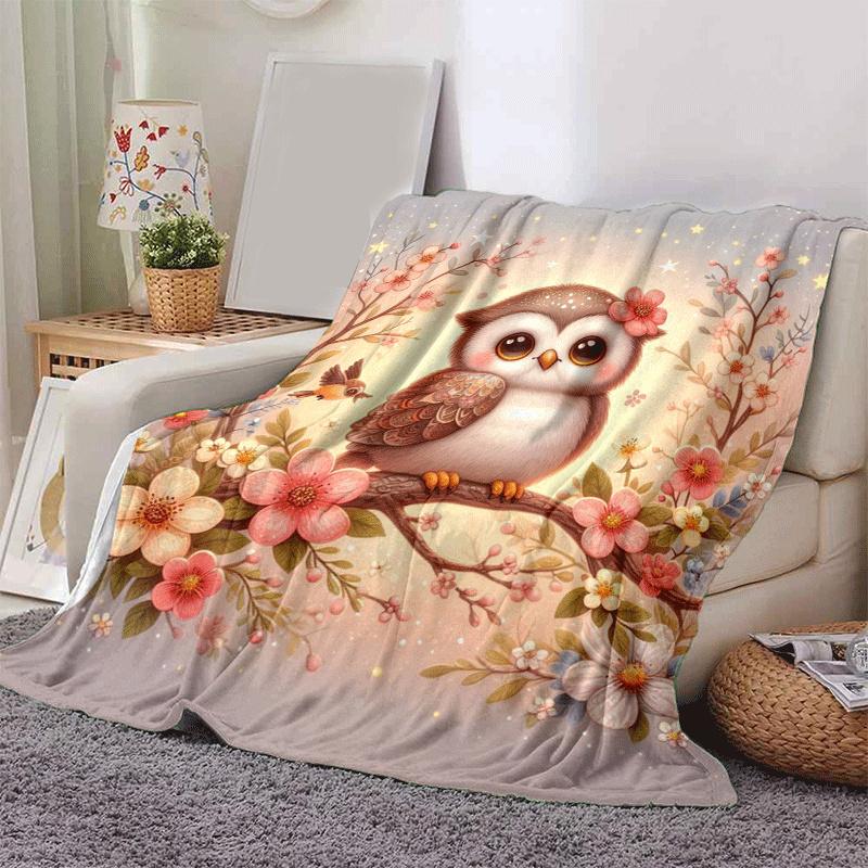 1pc Eagle Printing Lightweight Flannel Blanket, Comfortable and Warm Blanket, for Camping Sofa Bed and Couch Office, In All Seasons