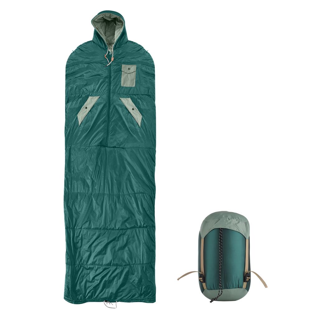 Adult Camping Sleeping Bag Reversible Envelope Design 10-20°C Suitable Waterproof Nylon Lightweight Compressible for Backpacking