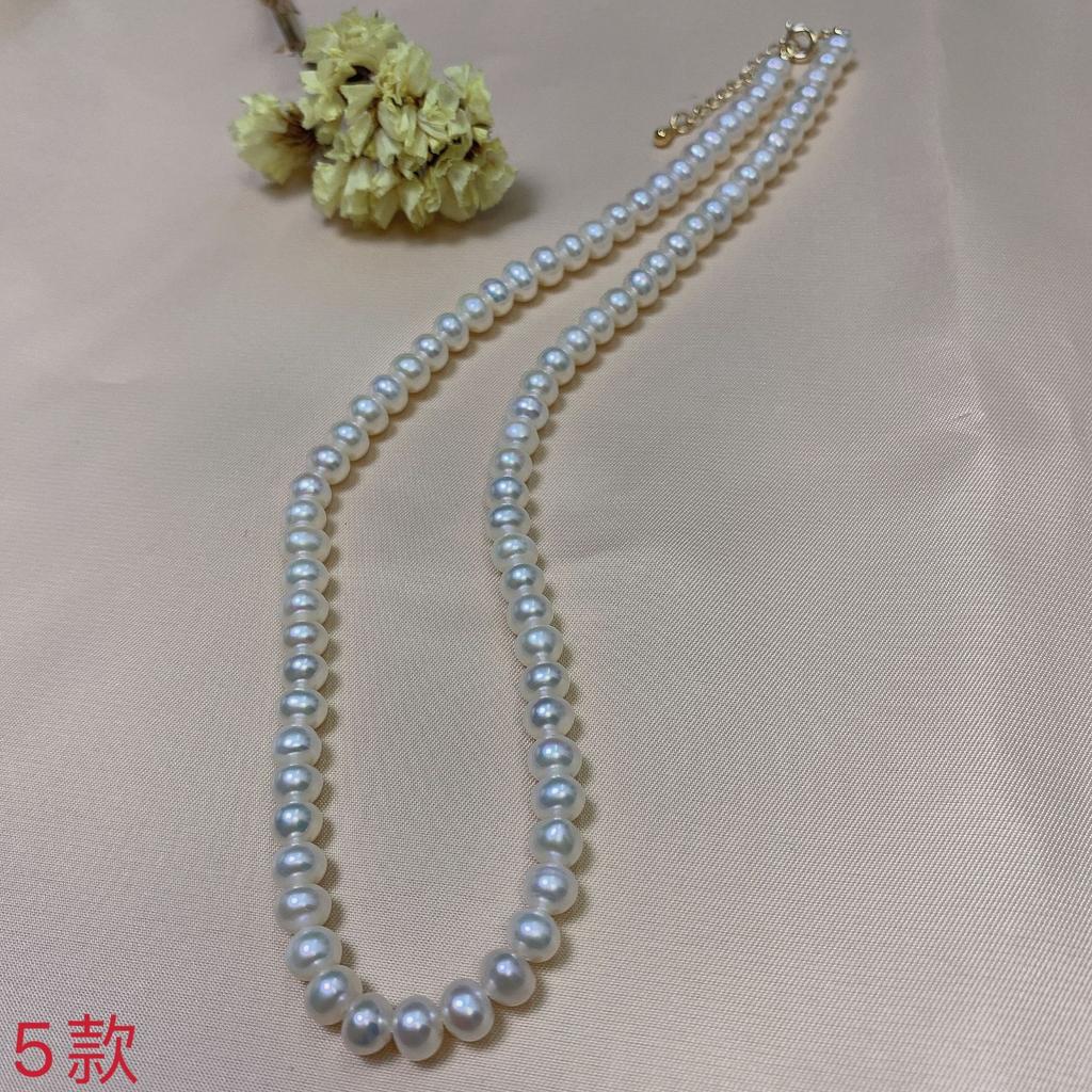 Barocke natürliche kleine Reiskorn Süßwasserperlenkette weiblich Nischenmarke speziell geformte unregelmäßige Perle Schlüsselbeinkette weiblich