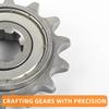 High-quality motorcycle transmission wheel skate wheel, fuel-efficient wheel, 428-15 tooth, 420-14 tooth small sprocket