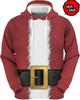 Felpa con Cappuccio Grafica da Uomo Babbo Natale alla Moda Divertente Muscolosa Felpa con Cappuccio Stampata Uomo Felpa con Cappuccio Brutta Vacanza di Natale Abbigliamento