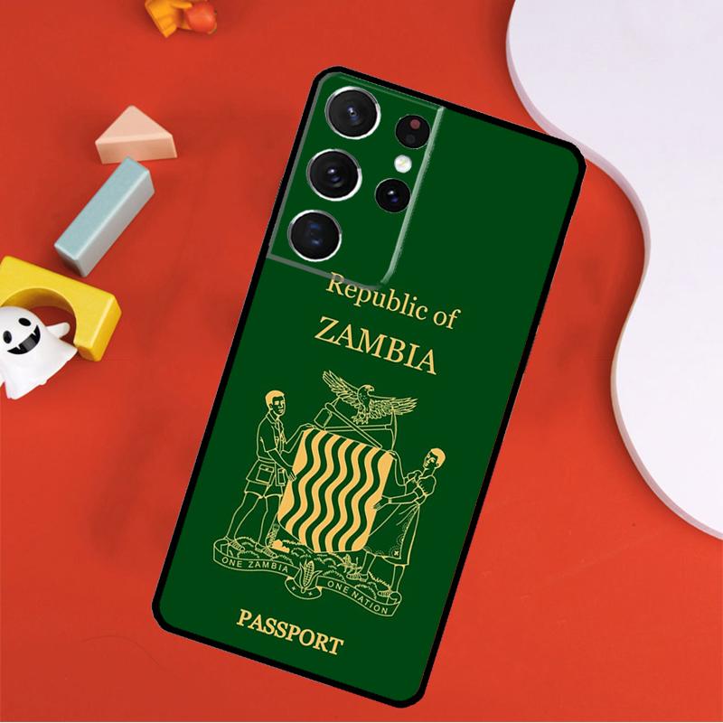 Zambia Flag Phone Case For Samsung Galaxy S25 Ultra S9 S10 S20 S21 FE S22 S23 S24 Plus S24 Ultra Cover