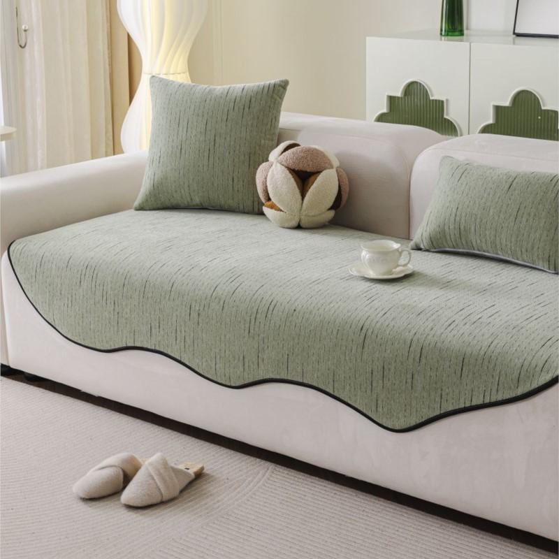 Funda Sofas Carpet Sofa Covers Mat Sectional Couch Furry Non Slip Chenille Sofa Slipcover Irregularity Cushion Carpet