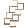 Cube Shelf Artisan Oak 90 x 15 x 119.5 cm Particleboard