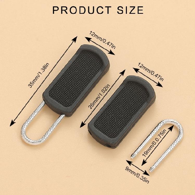 20Pcs Removable Zippers Pulls Detachable Zippers Pulls Replacements Zippers Gripper Mend Fixer for Suitcase Luggage