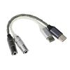 USB Type C To 3.5mm Female Headphone Adapter USB C To Sound Dongle Cable Cord Signal Transfer Converters for Mobile Phon