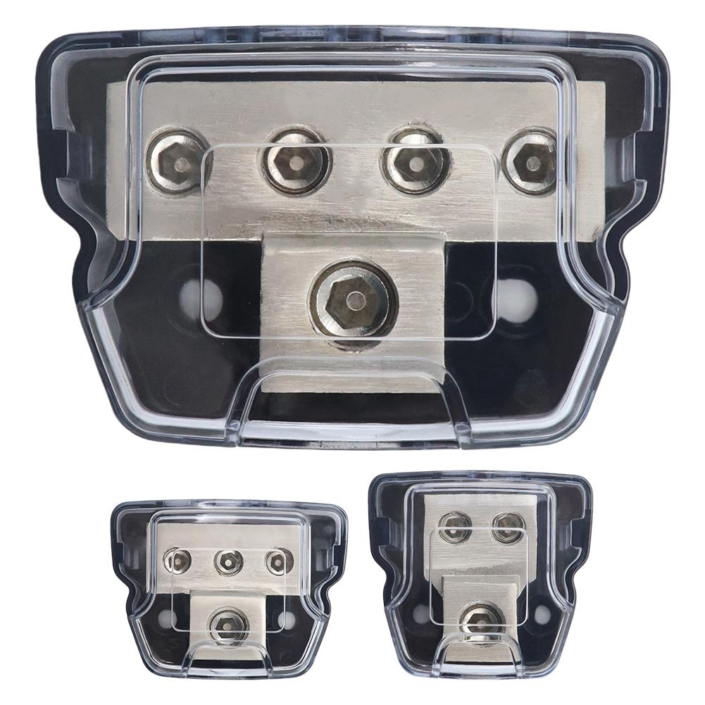 4/8AWG Out 2/3/4 Way Wire Distribution 4/8GA Out Distribution Block Distribution Block Junction Box Car Audio Wiring Accessories
