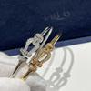 High-quality Horseshoe Buckle 8-character Smooth Half-diamond Full Diamond Bracelet for Couple Size, Diamond-encrusted Bracelet for Women