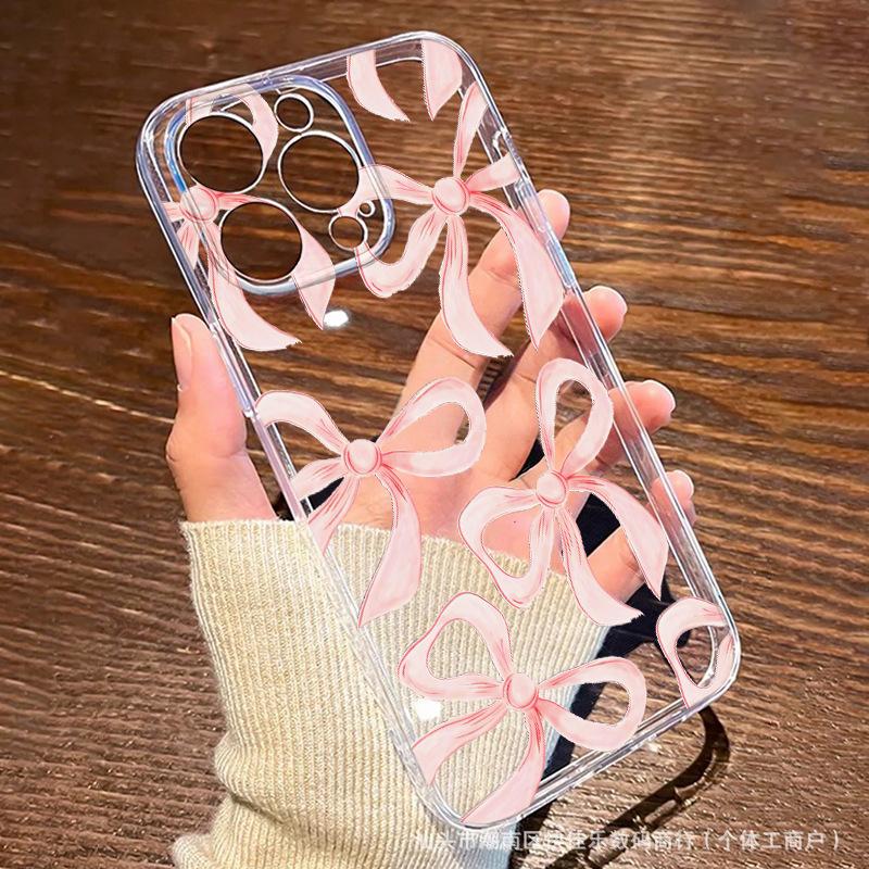 Sweet pink bow fits iPhone 11/12/13/14 Pro Max cases