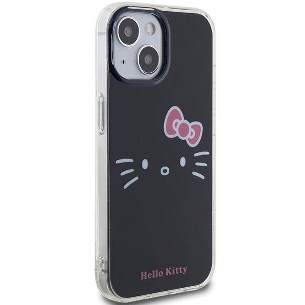Etui Do iPhone 15 Hello Kitty Hardcase IML Kitty Face Czarny