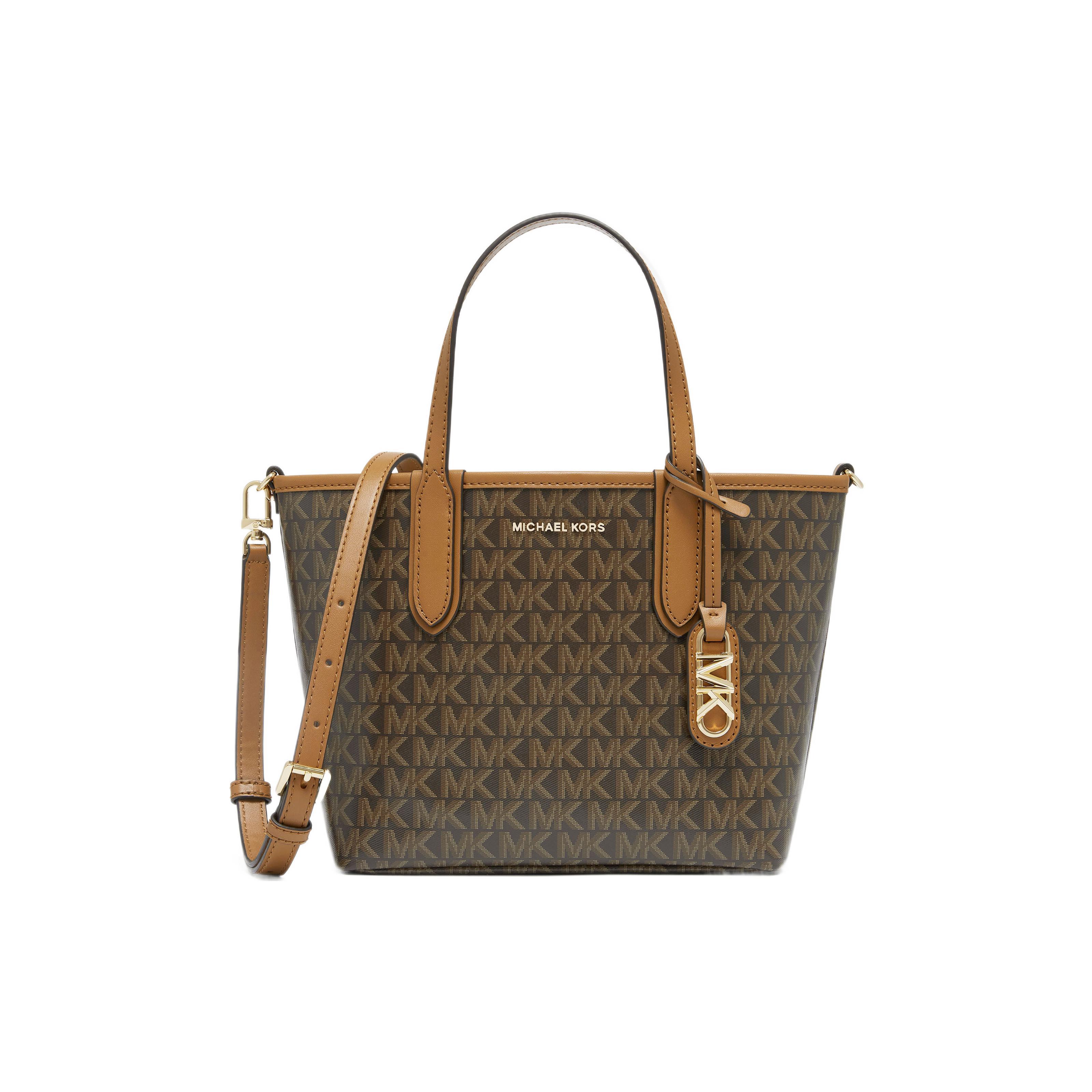 

Новая сумка-тоут из искусственной кожи MICHAEL KORS, сумка для покупок, сумочка очень маленькая женская коричневая 30S3GZAT0V-252 30.0*8.9*20.1CM