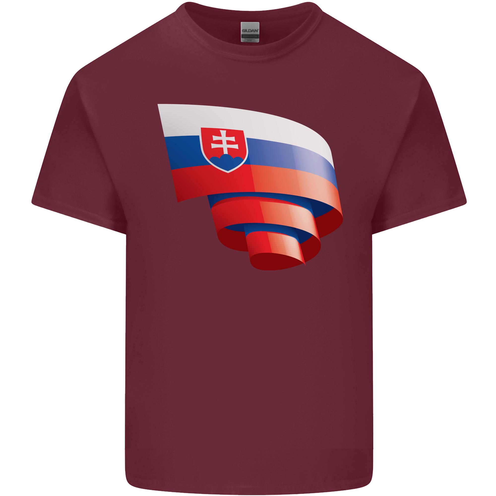 Curled Slovakia Flag Slovakia Day Football Unisexs Light Cotton TShirt S