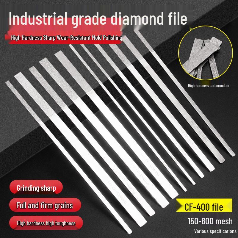Diamond Electroplated Alloy File Set CF-400 with Carborundum - Free Shipping